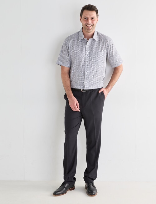 Chisel Ditsy Print Short Sleeve Shirt, Grey product photo View 03 L