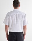 Chisel Check Short Sleeve Shirt, White product photo View 02 S