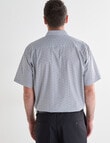 Chisel Ditsy Print Short Sleeve Shirt, Grey product photo View 02 S
