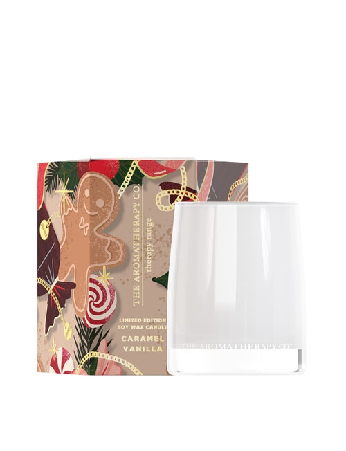 The Aromatherapy Co. Therapy Festive Candle, Caramel Vanilla, 80g product photo