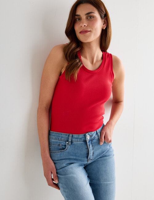 Bodycode Rib Tank Top, Crimson product photo
