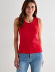 Bodycode Rib Tank Top, Crimson product photo View 05 S