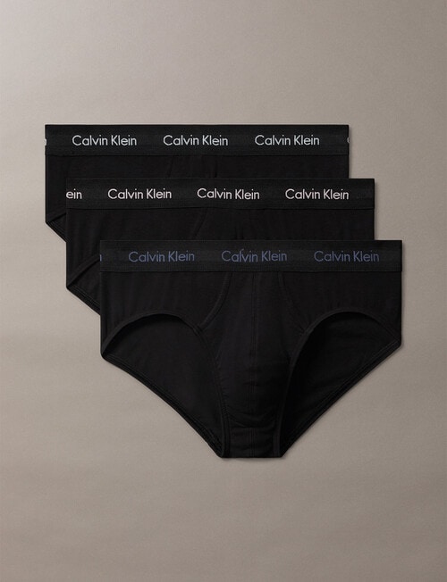 Calvin Klein Engineered Cotton Stretch Brief, 3-Pack, Black product photo