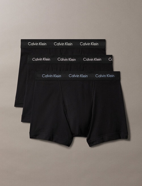 Calvin Klein Engineered Cotton Stretch Trunk, 3-Pack, Black product photo