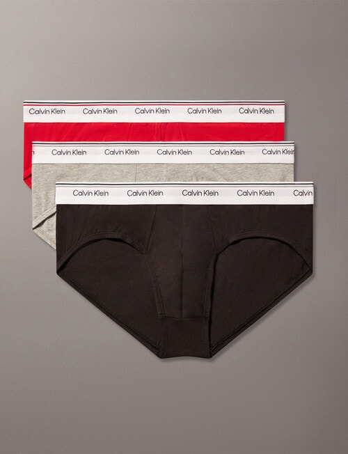 Calvin Klein Engineered Brief, 3-Pack, Empower, Grey Heather & Black product photo