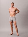 Calvin Klein Cotton Trunk, 3-Pack, Oyster Gray, Grey Heather & White product photo View 05 S