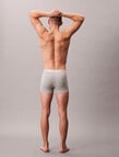 Calvin Klein Cotton Trunk, 3-Pack, Oyster Gray, Grey Heather & White product photo View 06 S
