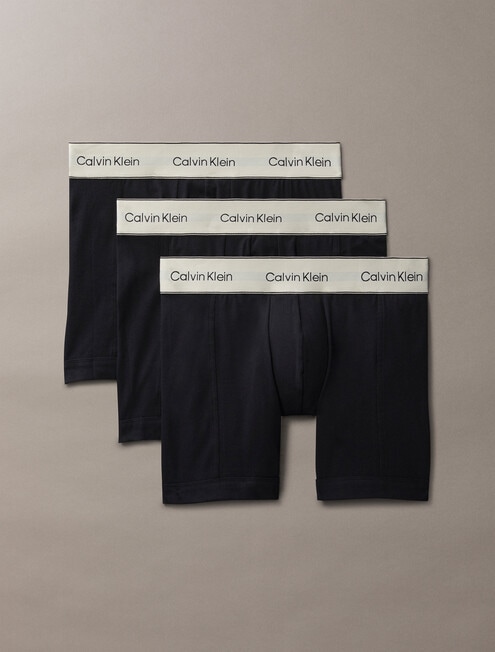 Calvin Klein Cotton Boxer Brief, 3-Pack, Black product photo