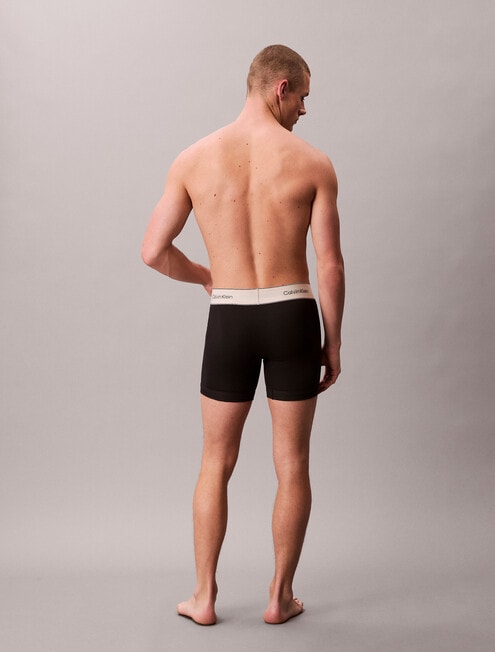 Calvin Klein Cotton Boxer Brief, 3-Pack, Black product photo View 03 L