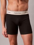 Calvin Klein Cotton Boxer Brief, 3-Pack, Black product photo View 04 S
