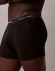 Calvin Klein Cotton Stretch Trunk, Black product photo View 03 S