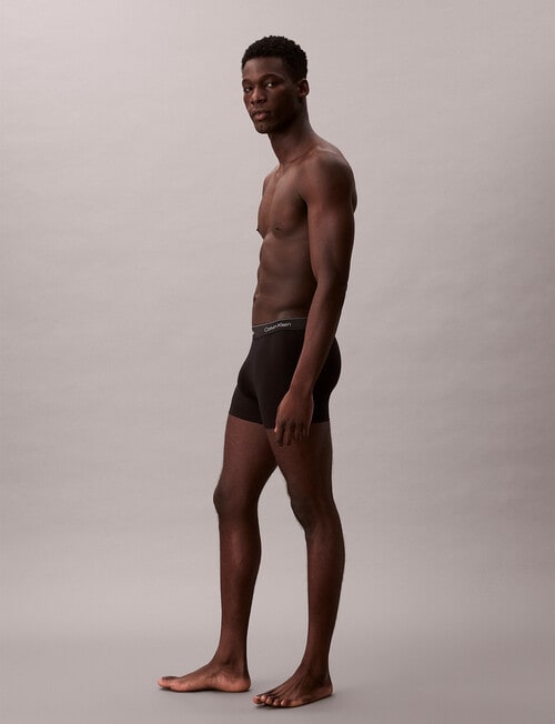 Calvin Klein Cotton Stretch Trunk, Black product photo View 05 L
