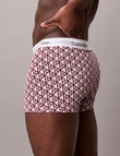 Calvin Klein Relaxed Cotton Stretch Trunks, 3-Pack, Black, Bijou Modern Emblem & Spring Lilac product photo View 04 S