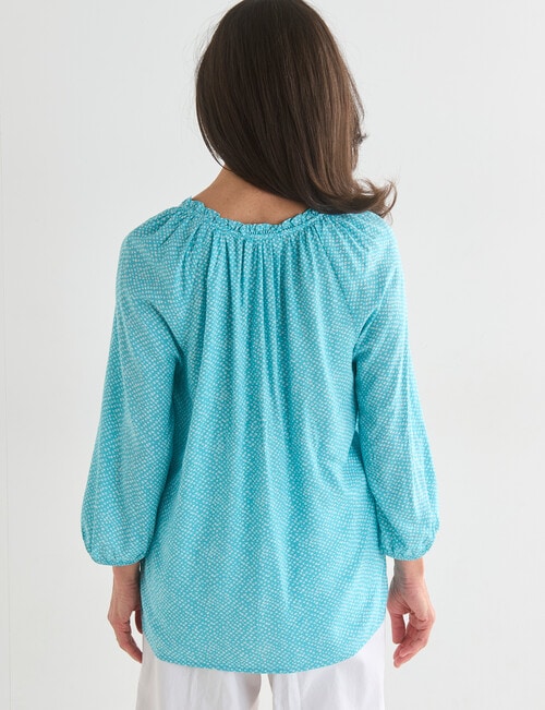 Ella J Keyhole Top, Aqua product photo View 02 L