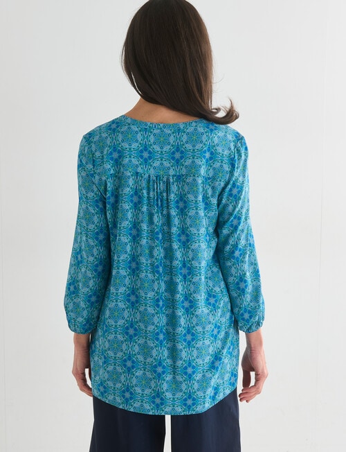 Ella J Printed Longline Top, Mosaic product photo View 02 L