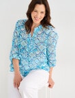 Ella J Print Top, Tile product photo