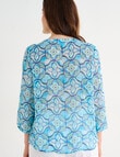 Ella J Print Top, Tile product photo View 02 S