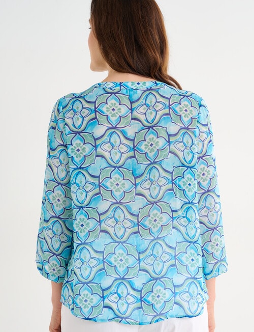 Ella J Print Top, Tile product photo View 02 L