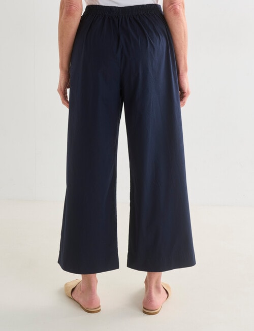 Ella J Relaxed Crop Pants, Navy product photo View 02 L