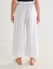 Ella J Relaxed Crop Pants, White product photo View 02 S