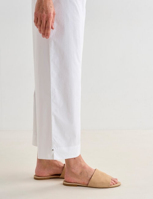 Ella J Relaxed Crop Pants, White product photo View 06 L