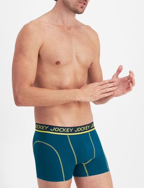 Jockey Performance Cotton Trunk, Canoe Blue product photo View 02 L