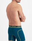 Jockey Performance Cotton Mid Trunk, Canoe Blue product photo View 03 S