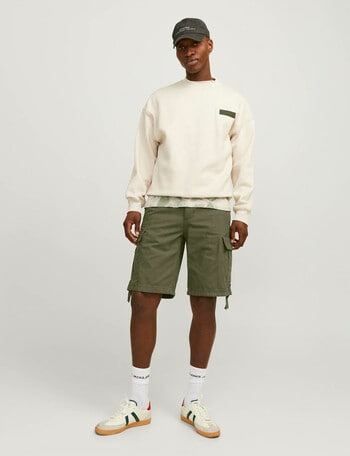 Jack & Jones Barkey Cargo Shorts, Olive Night product photo