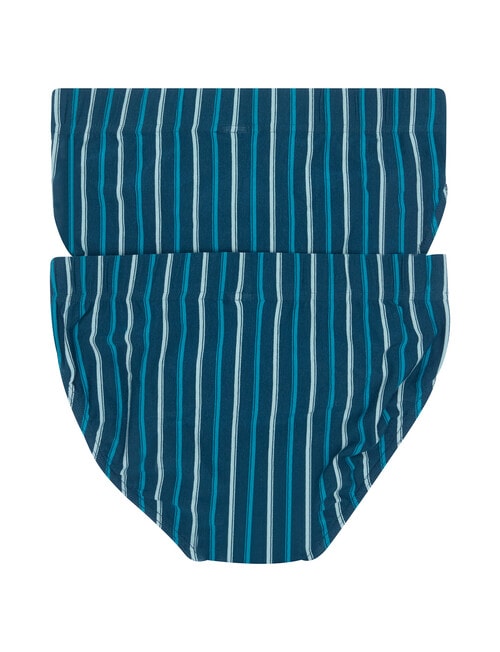 Jockey Sports Stripe Brief, 2-Pack, Stormy Voyage & Breezy Stripe product photo View 02 L