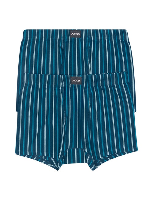 Jockey Sports Stripe Mid Trunk, 2-Pack, Stormy Voyage & Breezy Stripe product photo