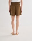 Mineral Beau Drawstring Waist Shorts, Khaki product photo View 02 S
