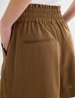 Mineral Beau Drawstring Waist Shorts, Khaki product photo View 05 S