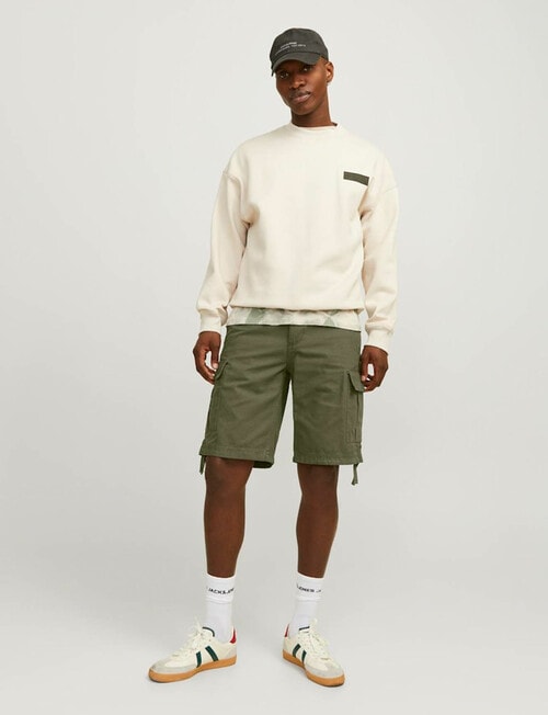 Jack & Jones Barkey Cargo Shorts, Olive Night product photo