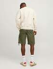 Jack & Jones Barkey Cargo Shorts, Olive Night product photo View 02 S