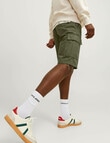 Jack & Jones Barkey Cargo Shorts, Olive Night product photo View 03 S