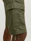 Jack & Jones Barkey Cargo Shorts, Olive Night product photo View 05 S