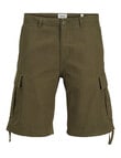 Jack & Jones Barkey Cargo Shorts, Olive Night product photo View 07 S