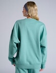 Champion Tonal Script Crew Sweatshirt, Beach Bungalow product photo View 03 S