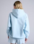Champion Tonal Script Zip Hoodie, Silence Blue product photo View 03 S