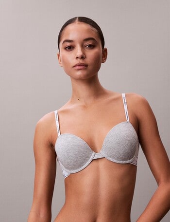 Calvin Klein Icon Cotton Modal Lightly Lined Demi, Grey Heather product photo