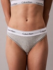 Calvin Klein Icon Cotton Modal Thong, Grey Heather product photo