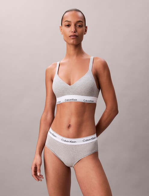 Calvin Klein Icon Cotton Modal Lift Bralette, Grey Heather product photo