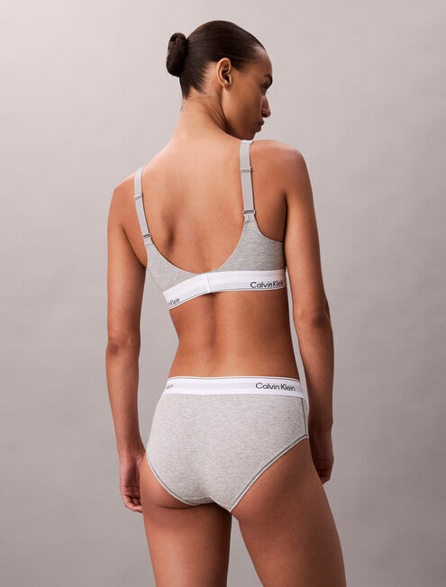 Calvin Klein Icon Cotton Modal Lift Bralette, Grey Heather product photo View 02 L