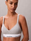 Calvin Klein Icon Cotton Modal Lift Bralette, Grey Heather product photo View 03 S