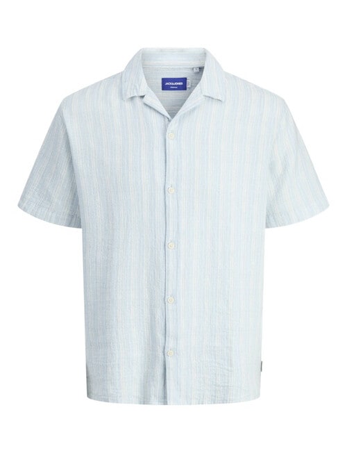 Jack & Jones Luke Billyburg Structure Shirt, Sky Captain product photo