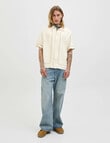 Jack & Jones Greenwich Embroidered Shirt, Antique White product photo