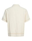 Jack & Jones Greenwich Embroidered Shirt, Antique White product photo View 08 S