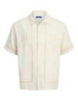 Jack & Jones Greenwich Embroidered Shirt, Antique White product photo View 07 S