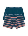 Jockey No Ride Up Cottron Stripe Trunk, 2-Pack, Stormy Voyage & Nu Ride Up product photo