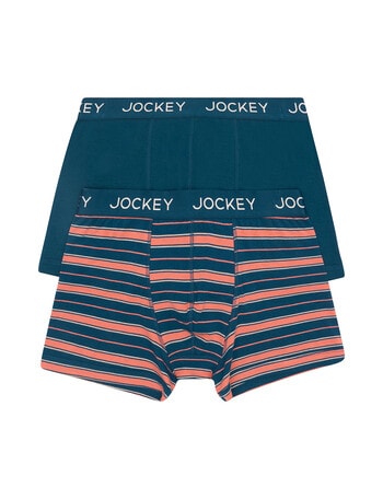 Jockey No Ride Up Cottron Stripe Trunk, 2-Pack, Stormy Voyage & Nu Ride Up product photo